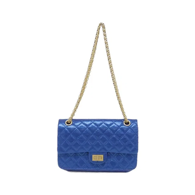 Chanel Shoulder Bag Blue in Blue Togo leather from The Reluxe