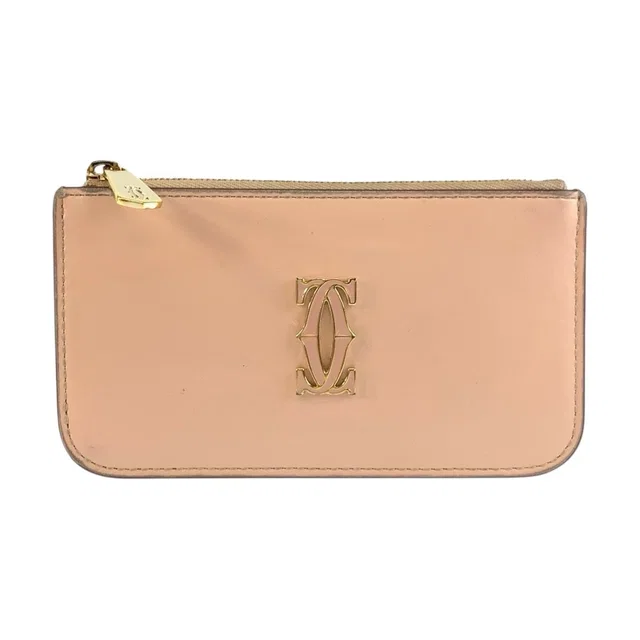 Double C de Cartier Leather Card Case in Leather from LuxUness