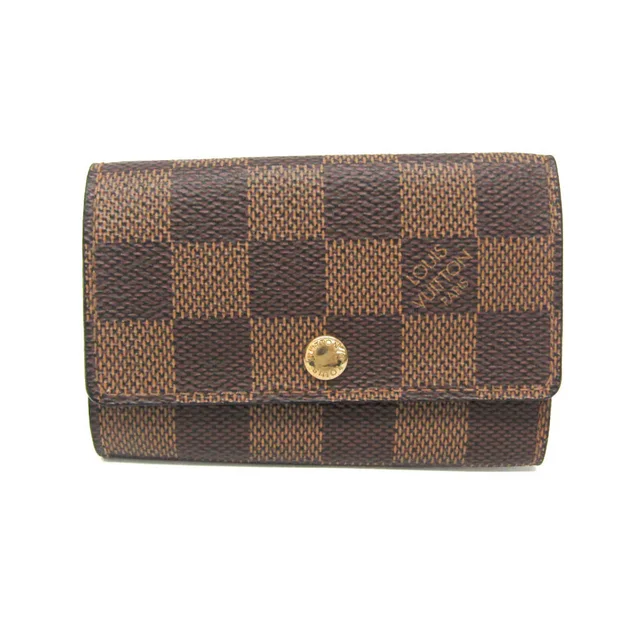 Louis Vuitton Damier 6 Key Holder N62630 Men,Women Damier Canvas Key Case Ebene in Brown Damier Canvas from Elady
