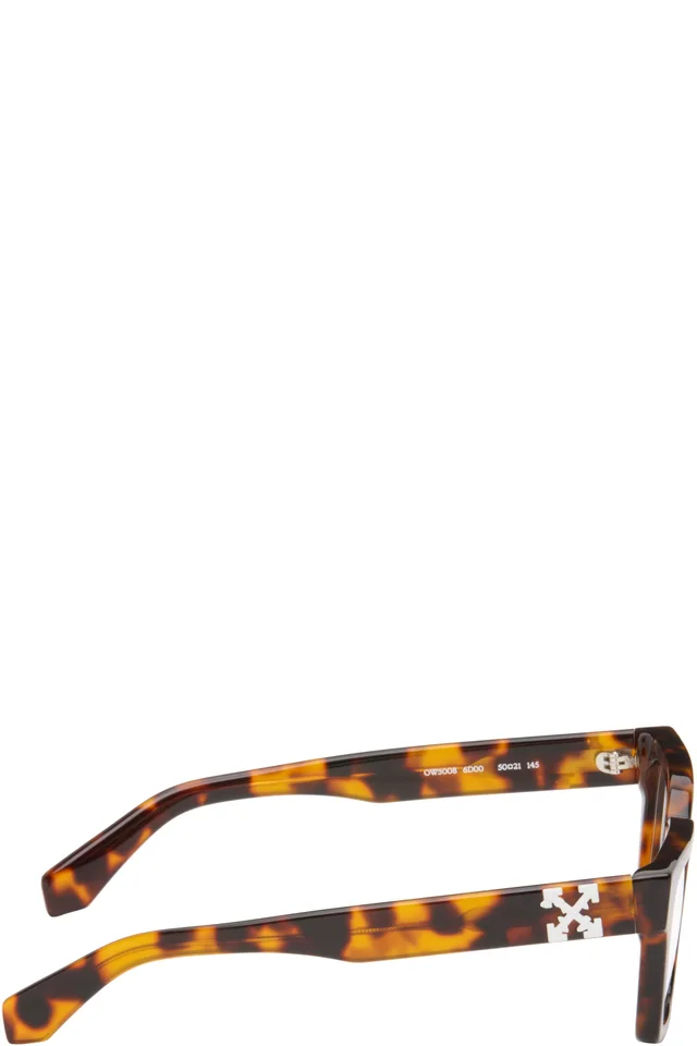 Off-White Brown Style 21 Glasses, photo 2 of 4 from SSENSE