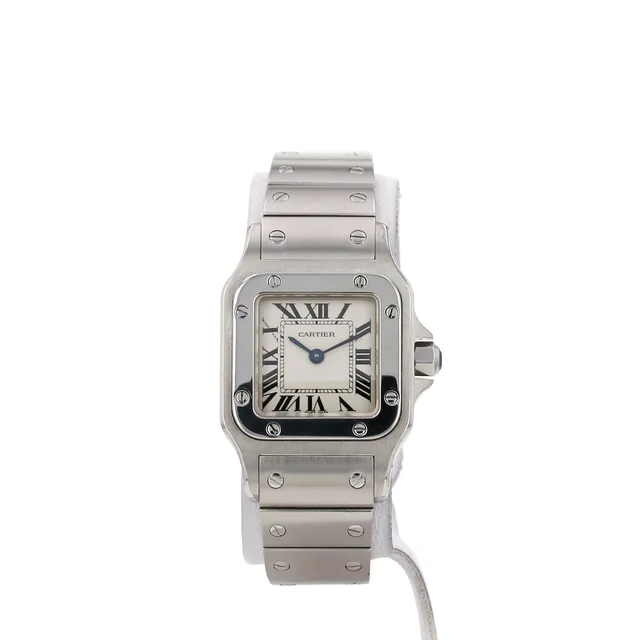 Santos small model watch in steel, Ref: Cartier - 1565, circa 2000 from Collector Square, photo 2 of 3