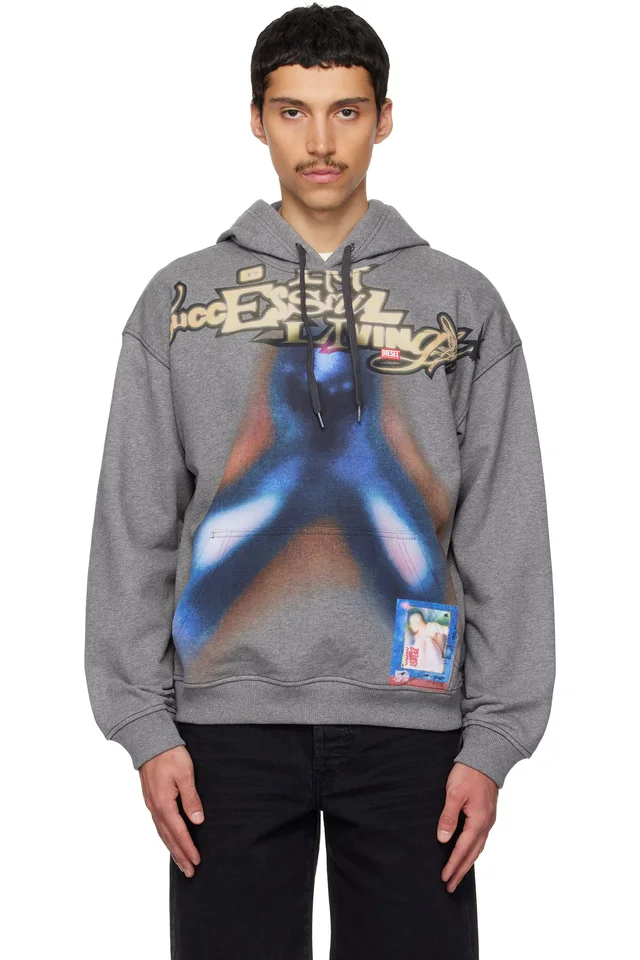 Gray S-Boxt-Hood-V4 Hoodie, image 1 of 1 from SSENSE