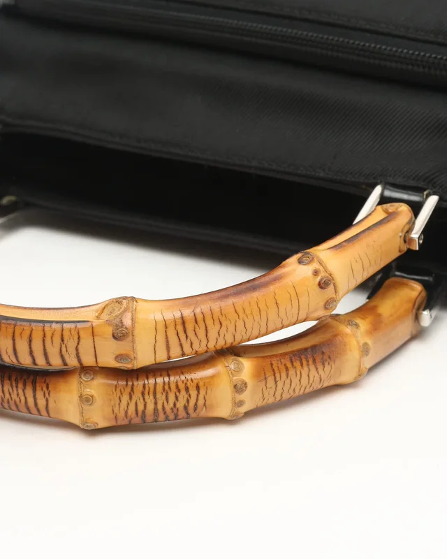 Gucci Bamboo Handbag in Nylon from A Retro Tale, photo 7 of 9