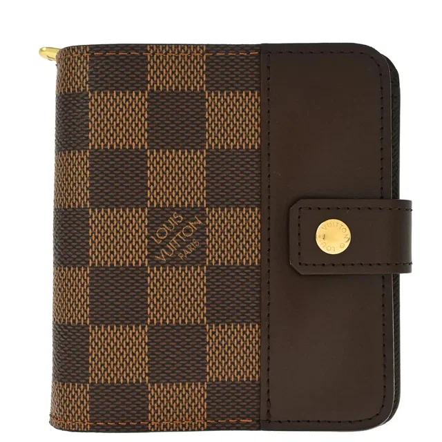 Louis Vuitton 2005 Damier Compact Zip Wallet N61668 in Canvas from AMORE Vintage Tokyo