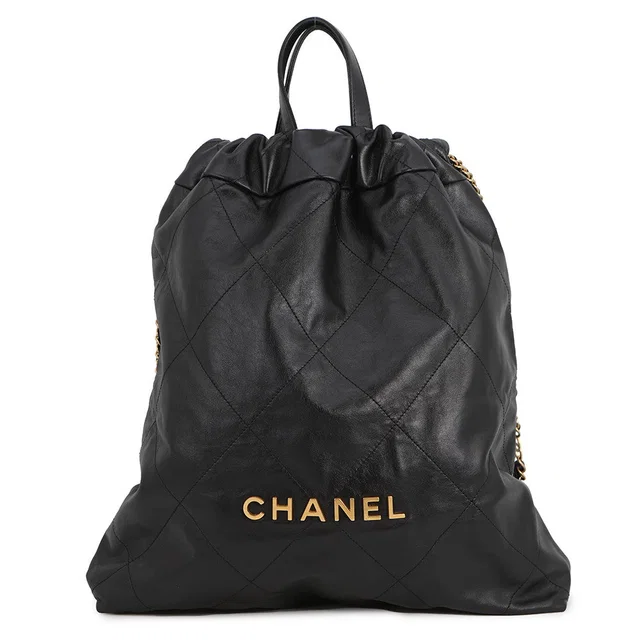 Chanel CHANEL22 Backpack BlackAS3313 Shiny Calf Leather Size Large in Calfskin from GALLERY RARE