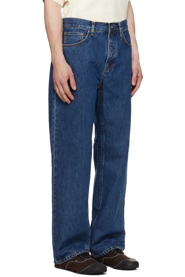 Nudie Jeans Navy Tuff Tony Jeans, photo 2 of 4 from SSENSE