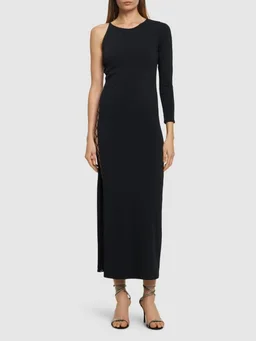 Leslie Amon Long dress with long sleeves in 80% Polyamide, 20% Elastane, photo 2 of 5 from LUISAVIAROMA
