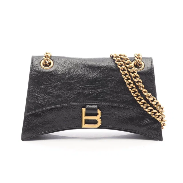 Balenciaga Crush Small Leather Shoulder Bag in Leather from LuxUness
