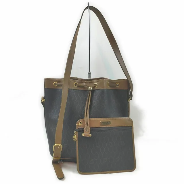 Dior Black Monogram Bucket with Pouch in Black Leather from Bagriculture