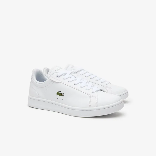 Lacoste Women's Carnaby Pro Leather Sneakers in WHITE/WHITE, photo 2 of 4 from Lacoste