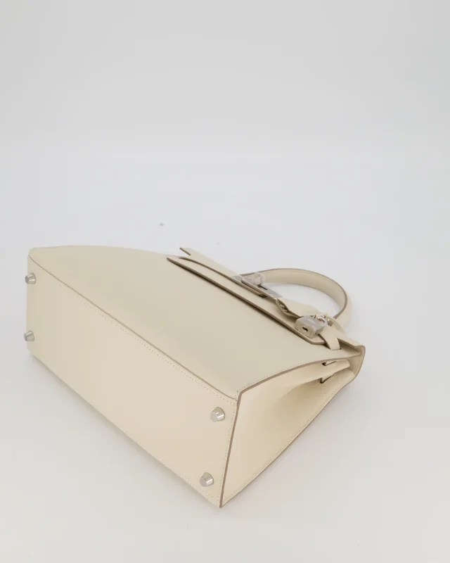 HOT* Hermès Kelly 28 Sellier Bag in White Epsom leather from Sellier, photo 20 of 20