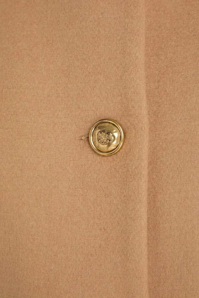 Sandro Cropped Wool-Blend Felt Jacket in Brown, photo 4 of 4 from THE OUTNET