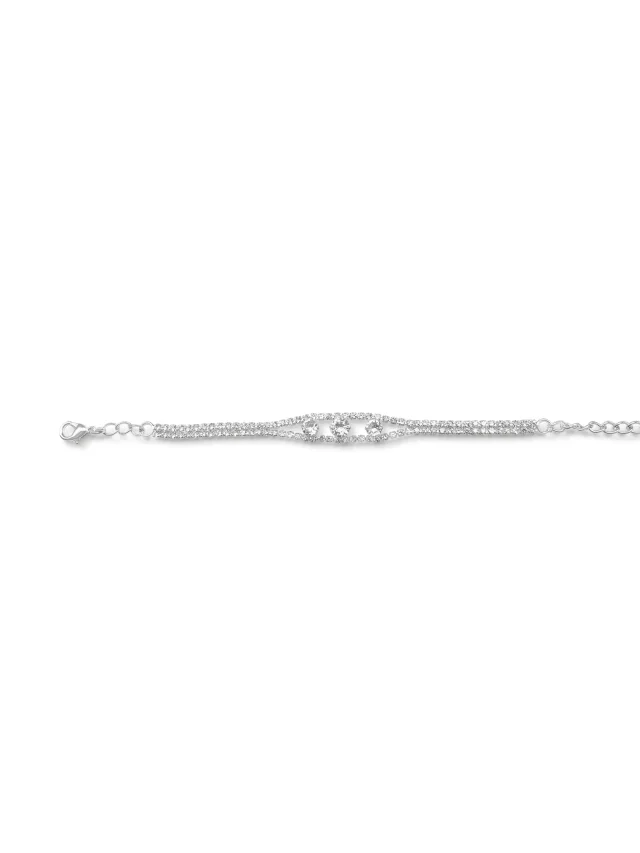 HZMER JEWELLERY rhinestone-embellished bracelet, photo 2 of 2 from FARFETCH