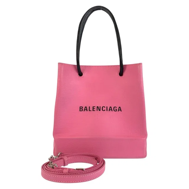 Balenciaga Shopping Tote XXS Leather 2way bag in Leather from LuxUness