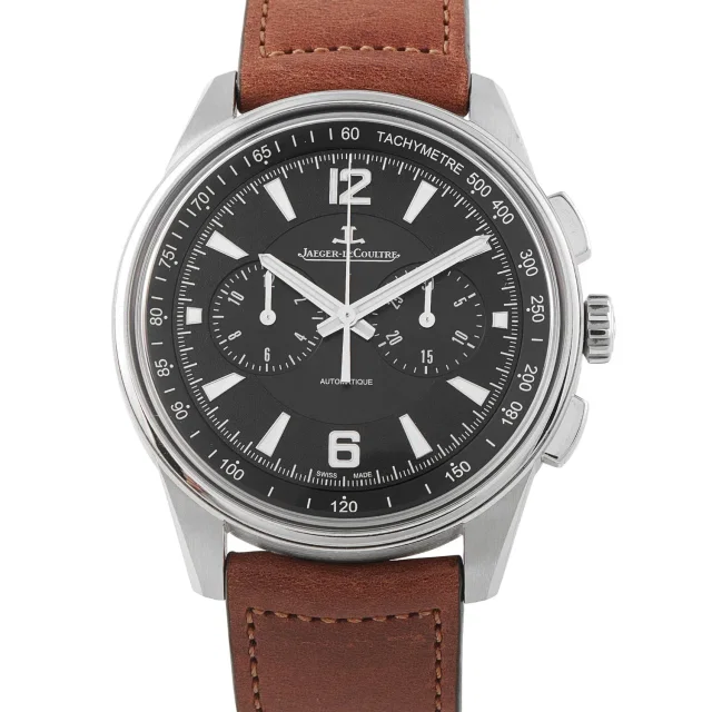 Jaeger-LeCoultre Polaris Chronograph Watch in multicolor Leather from The RealReal