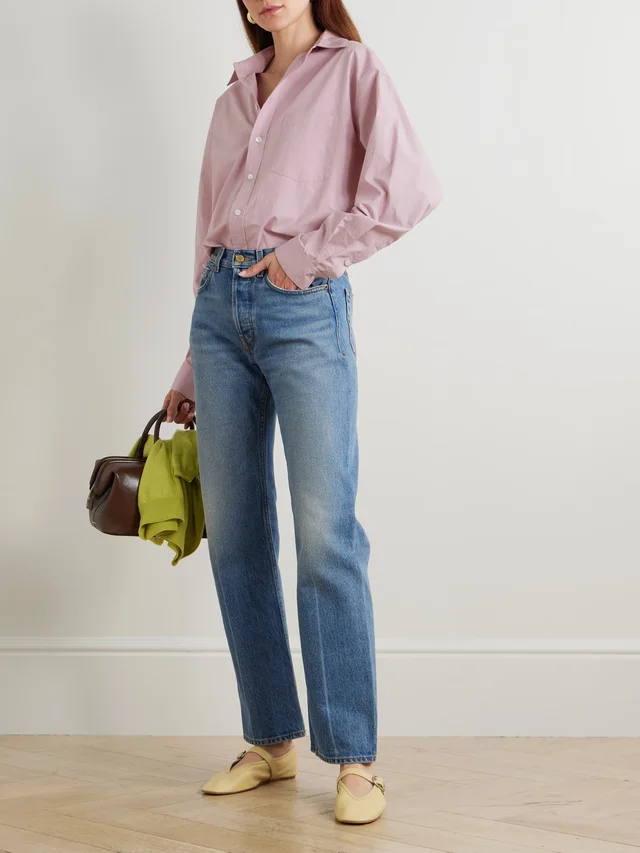B SIDES Nolan cotton-poplin shirt in Purple, photo 2 of 2 from NET-A-PORTER (Canada)