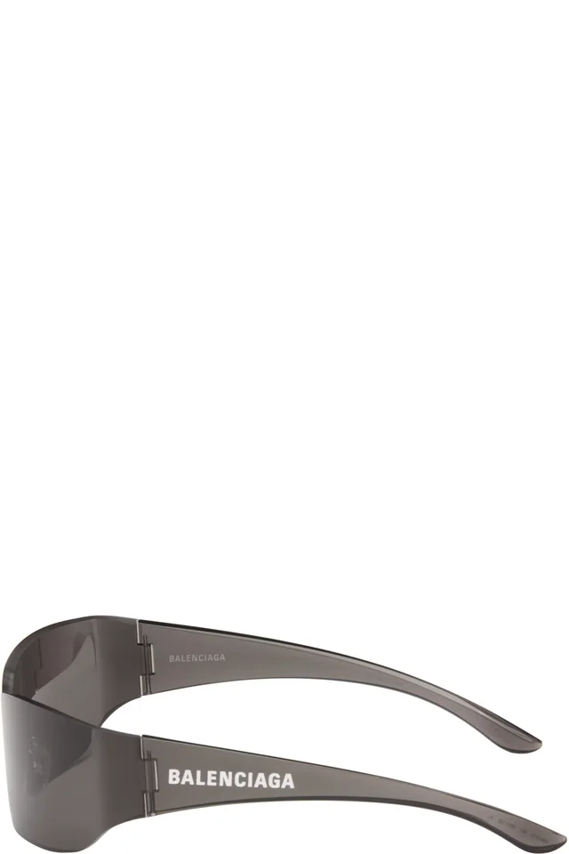 Balenciaga Black Mono Square Sunglasses, photo 3 of 4 from SSENSE
