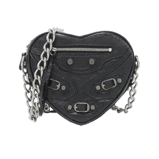 Balenciaga Le Cagole Heart Mini Lambskin Shoulder Bag in Lambskin from LuxUness