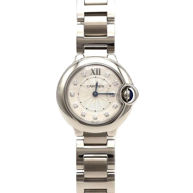 Cartier Ballon Bleu SM Stainless Steel Quartz in Blue from LuxUness