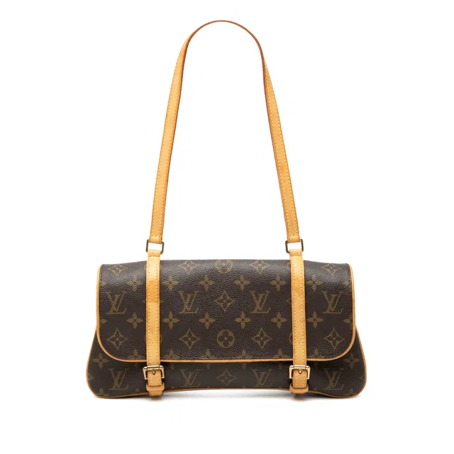 Brown Louis Vuitton Monogram Marelle Shoulder Bag in Brown Coated canvas from Designer Revival