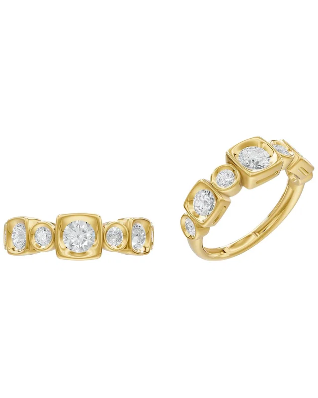 Lab Grown Diamonds Silver 1.08 ct. tw. Lab-Grown Diamond Ring, image 1 of 1 from Rue La La