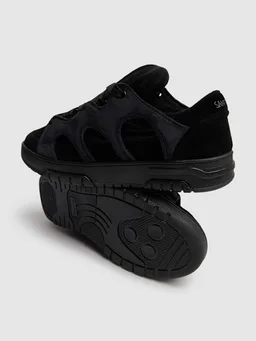 Santha Low-top Sneakers with side inserts in 0% Nylon, 0% Pig, photo 4 of 5 from LUISAVIAROMA