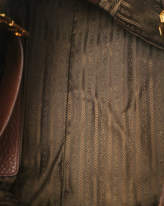 Prada Vitello Daino Bauletto Bag in Leather from A Retro Tale, photo 9 of 10