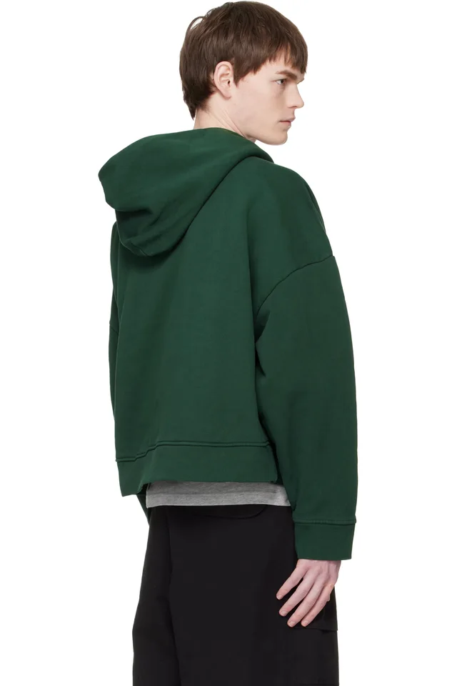 Entire Studios Green Heavy Hoodie, photo 3 of 4 from SSENSE