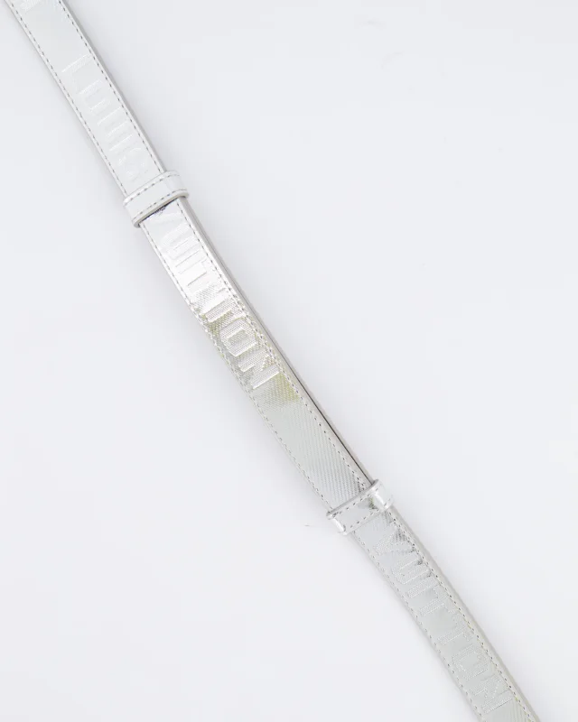 Louis Vuitton Silver Metallic Logo Belt Size 90cm in Silver from Sellier, photo 6 of 10