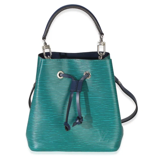 Louis Vuitton Emerald Indigo Epi Neonoe BB in Green Coated canvas from myGemma