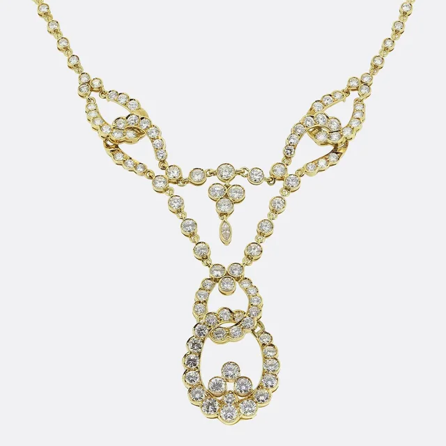 Cartier Vintage Diamond Festoon Necklace from The Vintage Jeweller