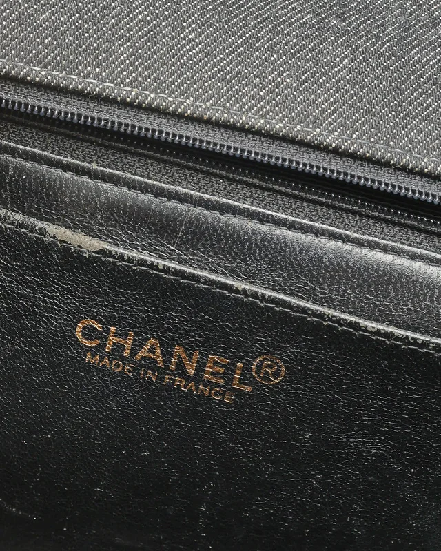 Chanel Kelly Denim Top Handle Bag in Denim from A Retro Tale, photo 9 of 12