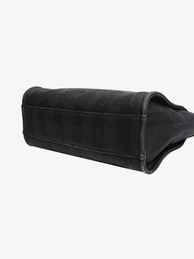 Chanel 2019 Black Deauville tote bag in Black Canvas from Sign of the Times, photo 4 of 9