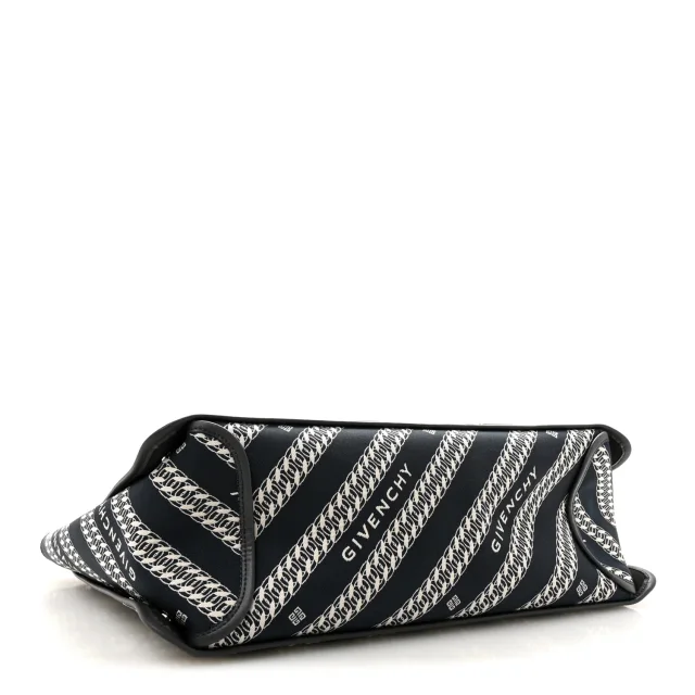 Givenchy Jacquard Medium Bond Tote Oil Blue in Blue Canvas from FASHIONPHILE, photo 5 of 11