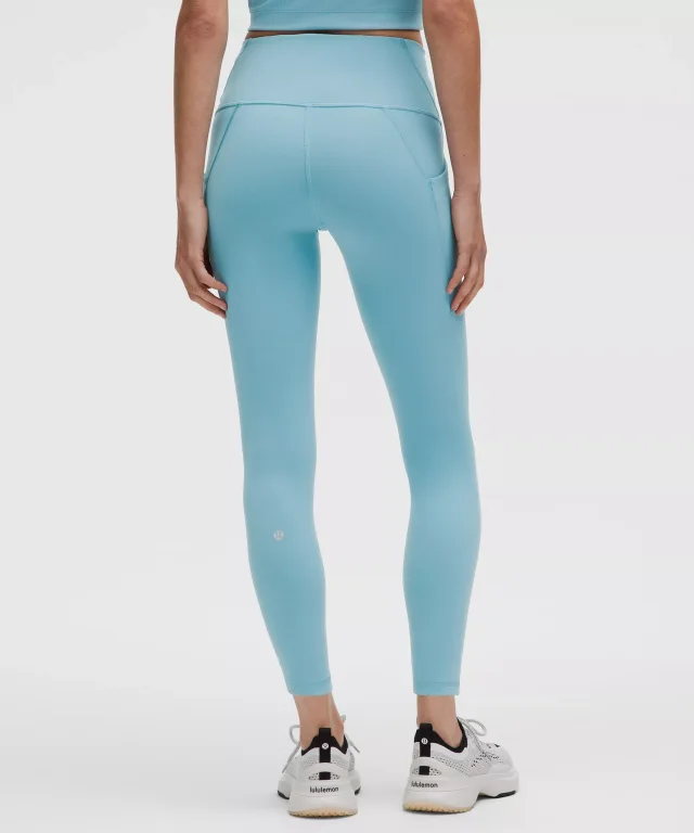 lululemon Wunder Train High-Rise Tight with Pockets 25" in Washed Blue, photo 3 of 6 from lululemon