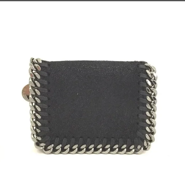 Stella McCartney Falabella Suede Trifold Wallet/1f6909 in silver|black|gray Suede from Poshmark