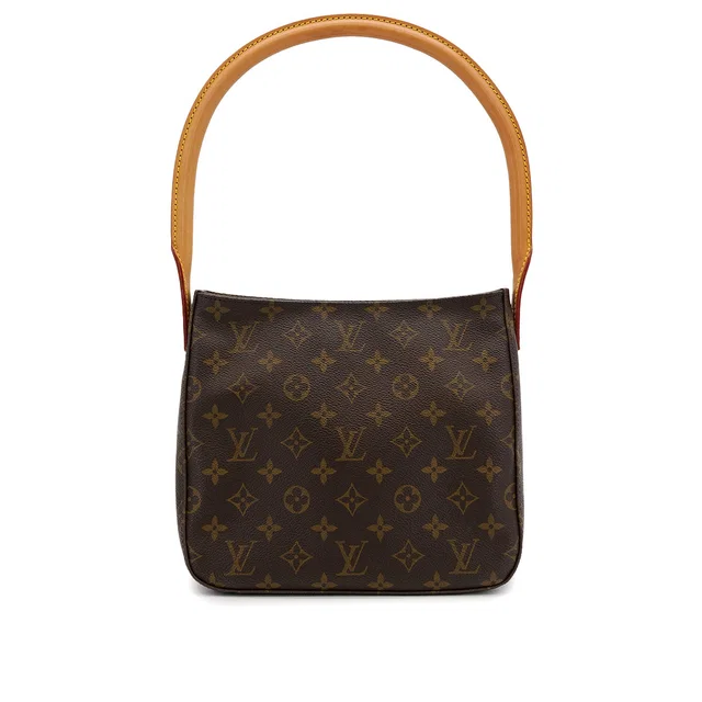 Louis Vuitton Monogram Looping MM Shoulder Bag Brown M51146 in Brown Coated canvas from Luxury Promise