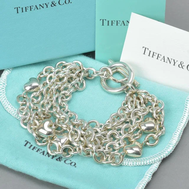 Tiffany & Co. Heart 5 Bracelet Silver in Silver from The Reluxe