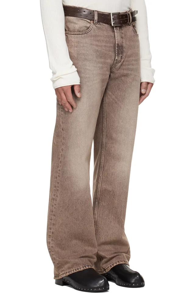 OUR LEGACY Tan Carlson Cut Jeans, photo 2 of 5 from SSENSE