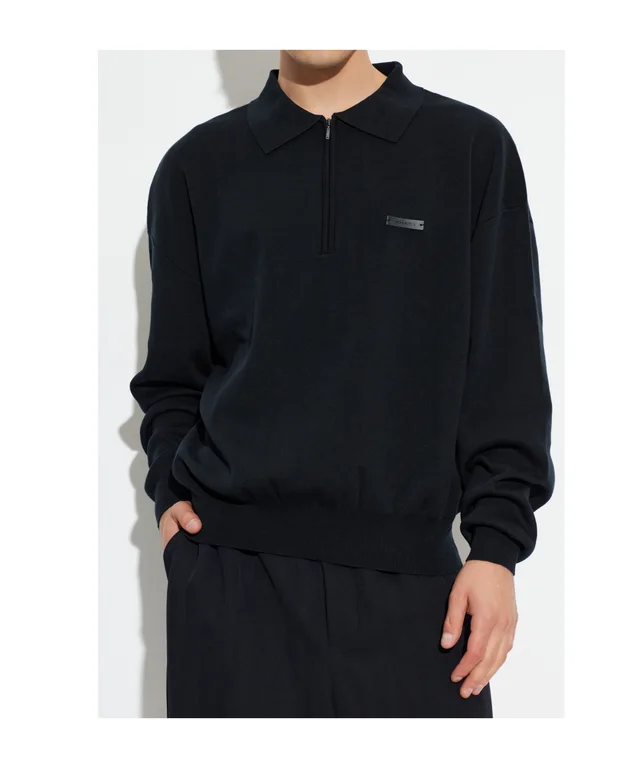 entire studios Zip Neck Long Sleeve Polo Shirt, photo 2 of 3 from SENSER
