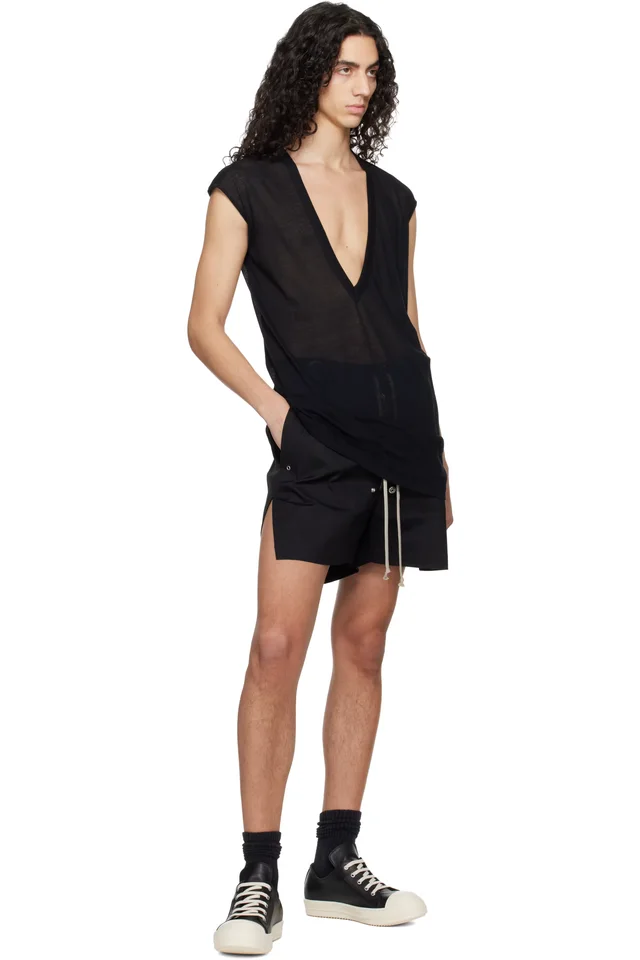 Rick Owens Black Temple Dylan T-shirt, photo 4 of 4 from SSENSE