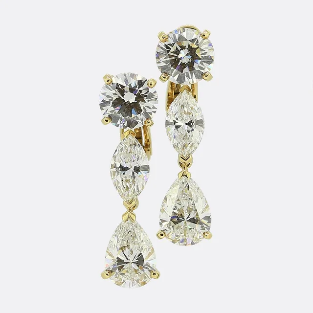 Cartier Diamond Drop Earrings from The Vintage Jeweller