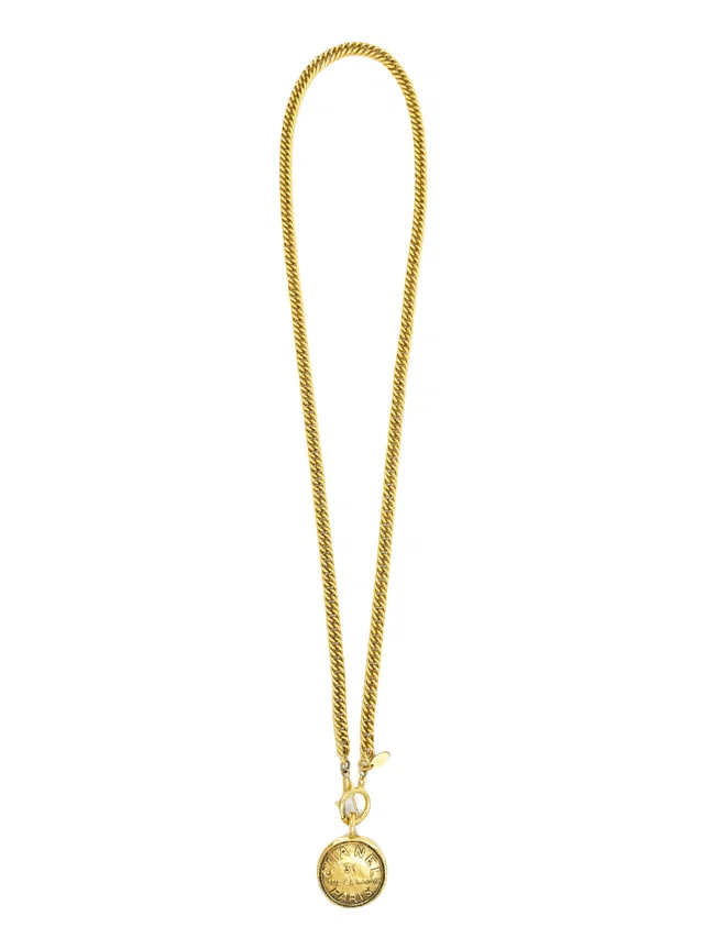 Chanel Coin Charm Necklace from Arcade Vintage