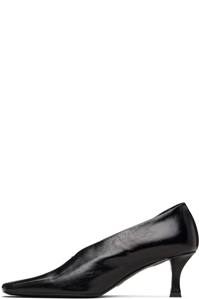 Proenza Schouler Black Trap Pump Heels, photo 3 of 5 from SSENSE