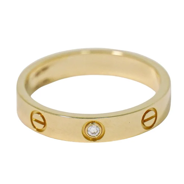 Cartier Love Diamond PG Ring 60 Pink Gold Second in Pink from The Reluxe