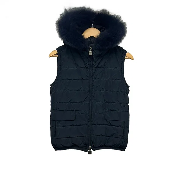 Max Mara S Down Vest M Navy 40 in Navy from The Reluxe
