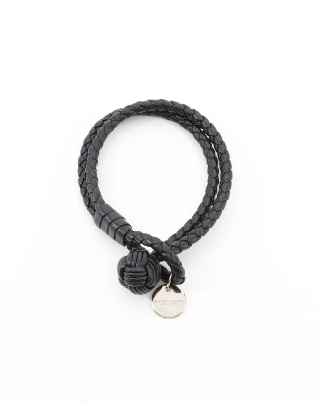 Bottega Veneta Intrecciato Leather Bracelet in Woven leather from A Retro Tale, photo 2 of 3