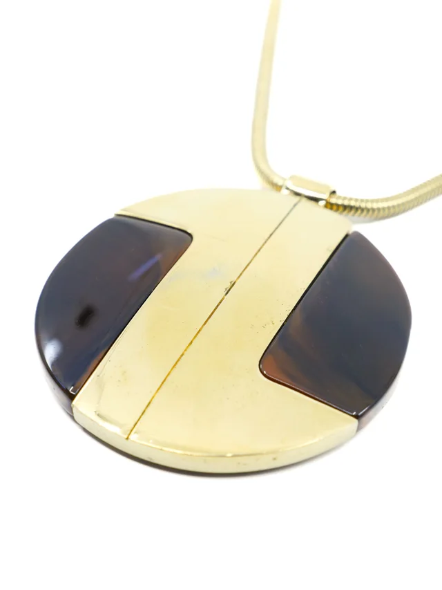 Lanvin Logo Pendant Necklace in Resin from Arcade Vintage, photo 2 of 2