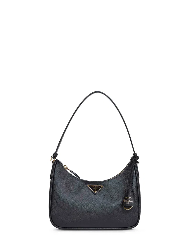 Prada Shoulder Bag — Black Calf Leather in Black Calfskin from HEWI