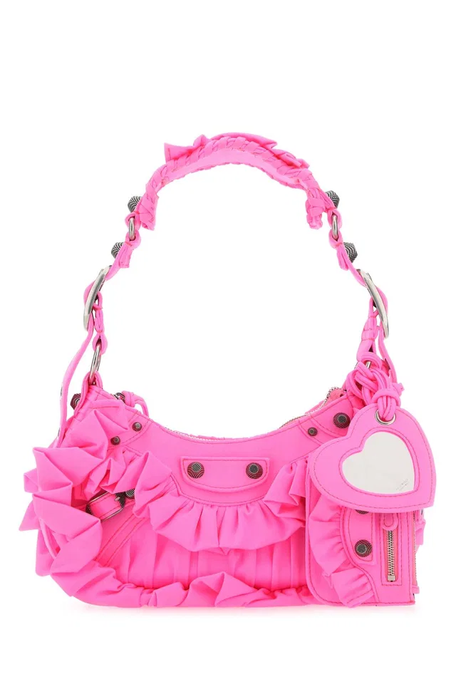 Balenciaga Le Cagole Xs Shoulder Bag — Pink in Pink Nylon from HEWI